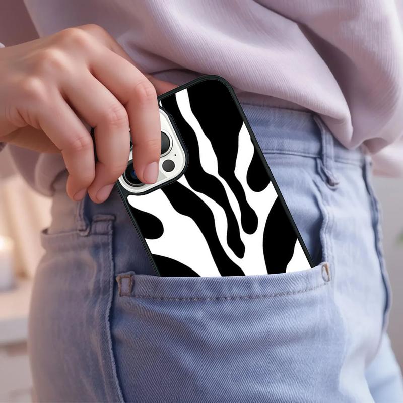Dalmatiner Kuh Zebra Muster Handyhülle Für iPhone 17 Air 15 16e 14 13 Pro Max Coque 12 11 Pro Max PLUS Hülle