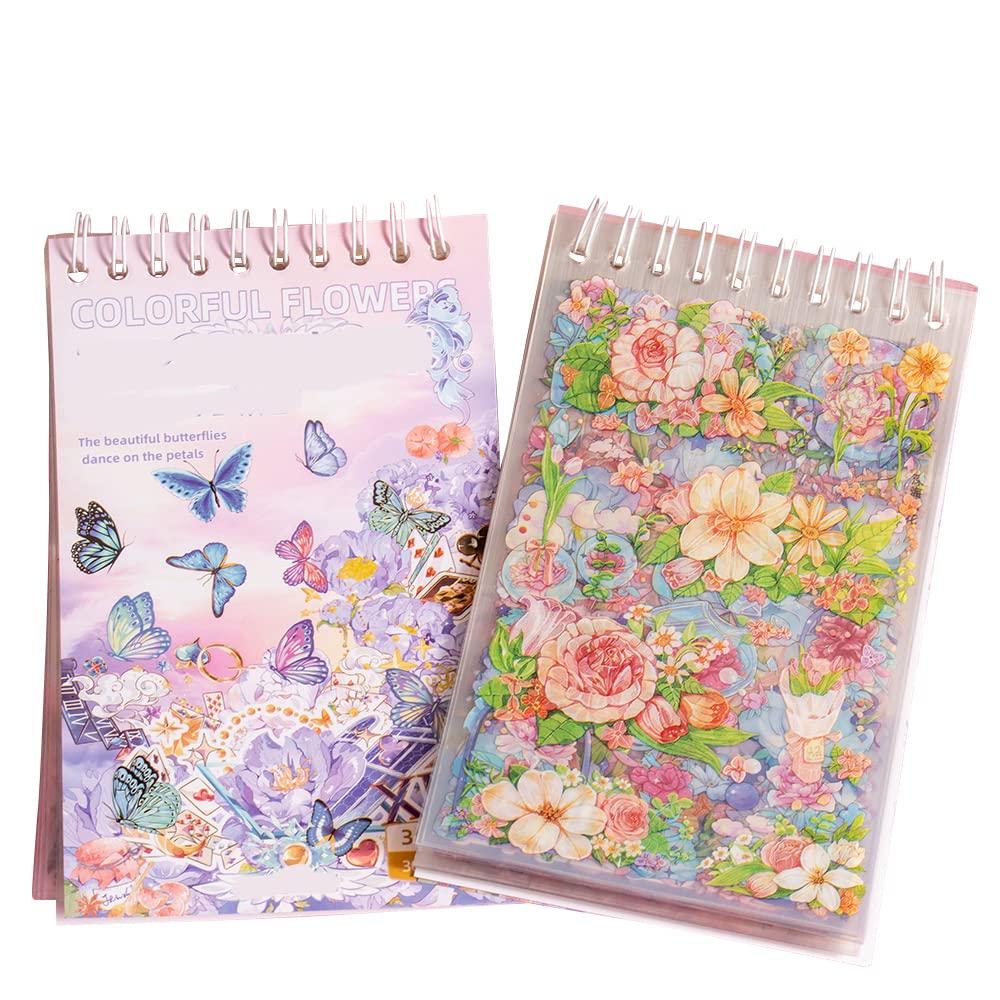 

Alideco Brand Flake Sticker Seal Collage Material Paper Cute Colorful Butterfly PET Waterproof Korean Sticker Memo Paper Note Daily Decoration