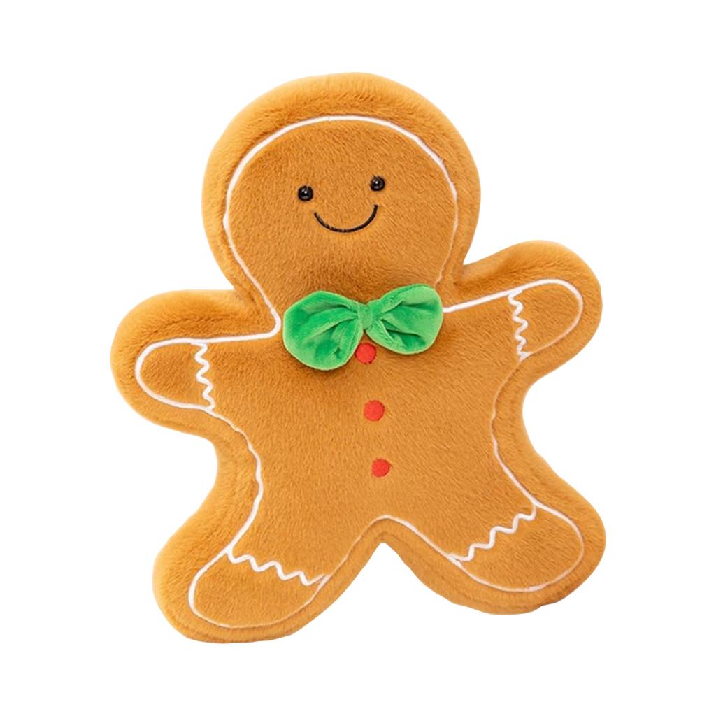 Christmas Cookie Man Pillow, Comfortable Cookie Shaped Sofa Pillow, Christmas Decoration, Suitable For Living Room, Bed, Holiday Decoration Gift