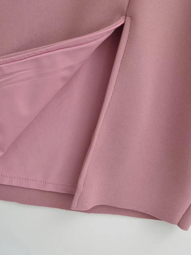 Koreanischer Midi-Rock mit hoher Taille: 3D-Patchwork, Hüftbetont, Herbst/Winter-Stil