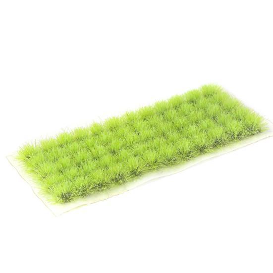 Static Grass Tuft 1:12 Scale Mini Bushy Lowland Shrubs Model Kit Miniature Artificial Grass for DIY Train Landscape Railroad Scenery Gaming Terrain
