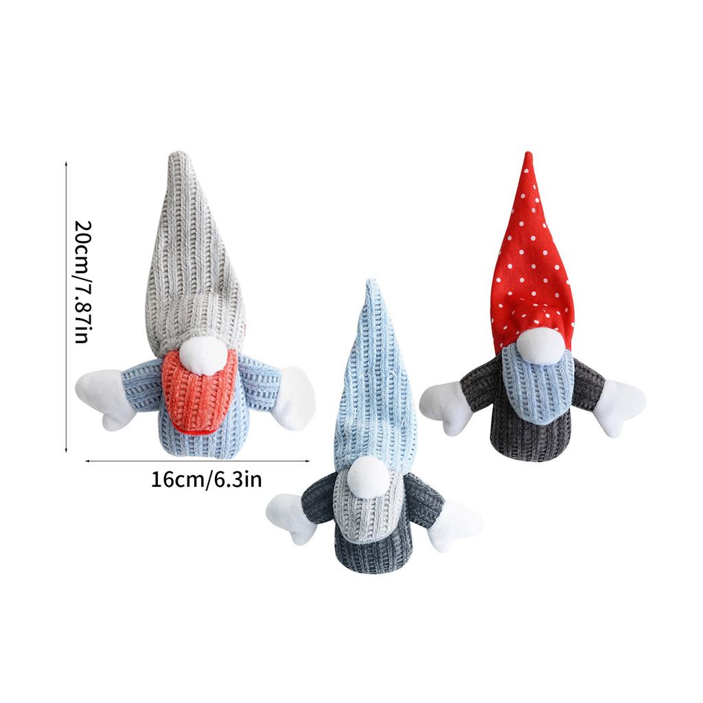 3PCS Cat Toy Faceless Dwarf Doll Grinding Toy Catnips Cat Teether Chewing Toy Interactive Boredom Cat Entertainment Toy