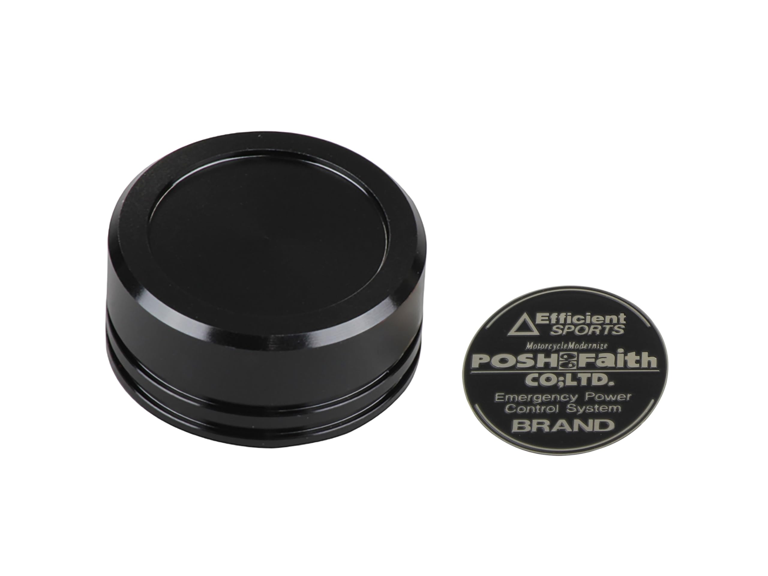 POSH FAITH Motorcycle Parts Master Cylinder Cap for NISSIN Diameter GALESPEED (Outer 38mm) GS15/GS15SR, Black, 500154-06 чёрный