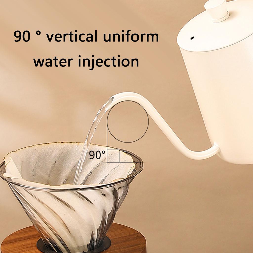 Coffee Hand Brewing Pot Stainless Steel Pour Over Kettle Gooseneck Coffee Pot Kitchen Tools for Home Office Enduring