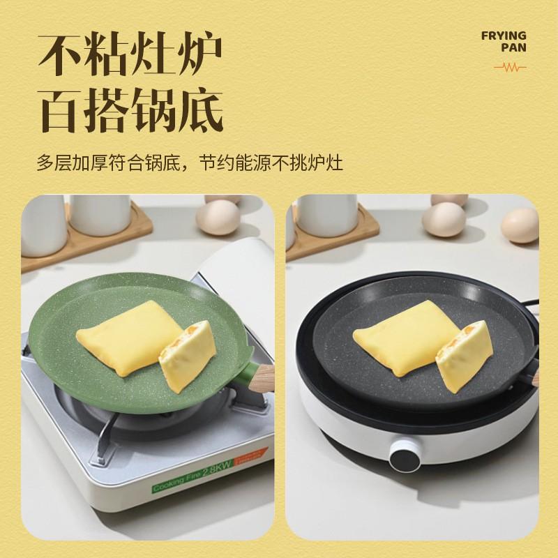 Nonstick Stone-Coated Frying Pan Electric Gas Induction Stove Home Kitchen Pancake Crepe Skillet