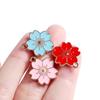 10Pcs/lot Mix Style Colorful Flower Pendants Enamel Metal Necklace Bracelet Charms For DIY Jewelry Making Supplies Accessories