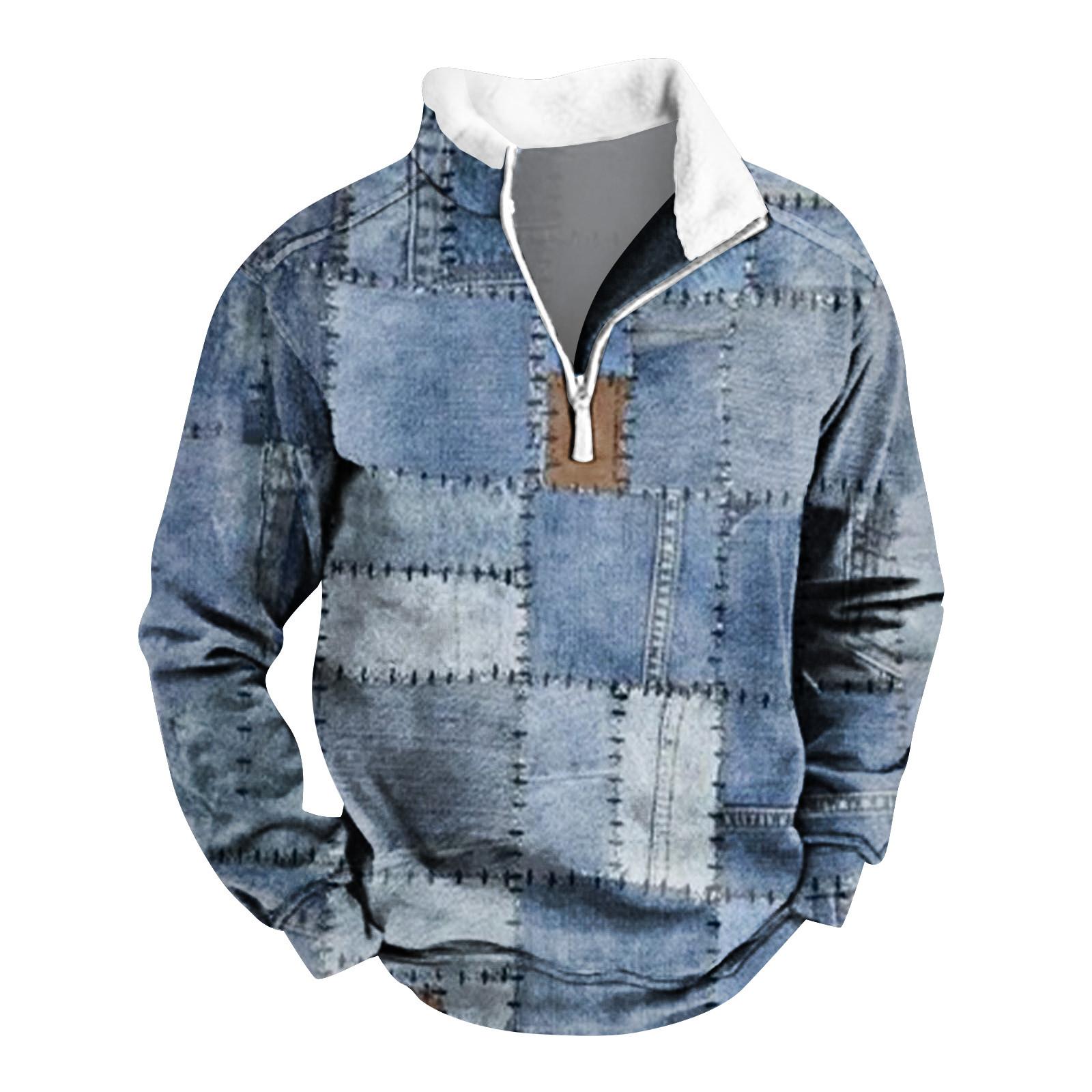 

Мужская футболка с длинным рукавом для вечеринки, рождественский флисовый воротник, топ с V-образным вырезом XXXL светло-синий