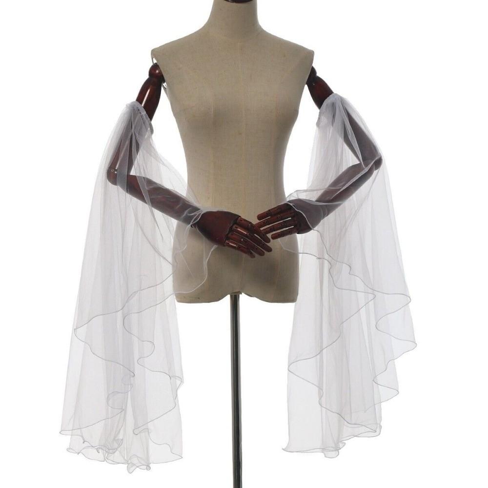 1 para Długie tiulowe wiktoriańskie długie rękawiczki Eleganckie osłonki na ramiona Dodatki do stroju cosplay