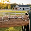 Flexible Jointed Links Horse Snaffle Bit Stainless Steel Horse Mouth Bit  Horse Farm Use