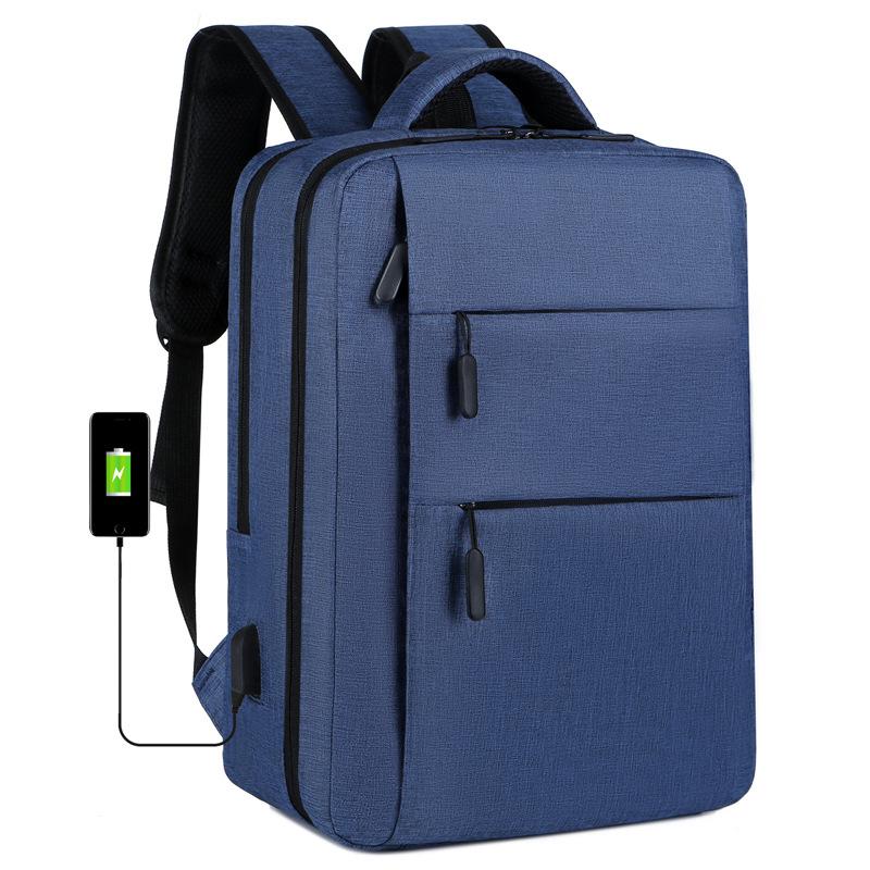 Men's computer backpack, fashionable large-capacity anti-splash travel backpack USB charging business backpack for women