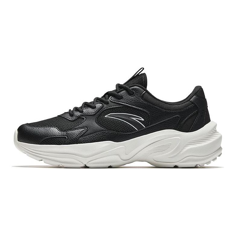 Anta Millennial Generation Slip Resistant, Abrasion Resistant, Breathable Low Top Casual Shoes Men's Black White 912538826-5