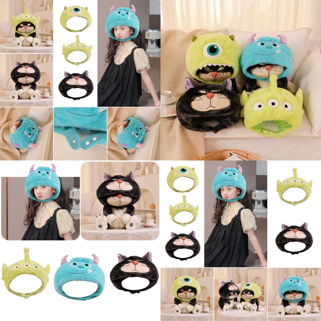 Cute Cartoon Three-eyed Plush Hat For Girls, Winter Warmth And Photo Prop