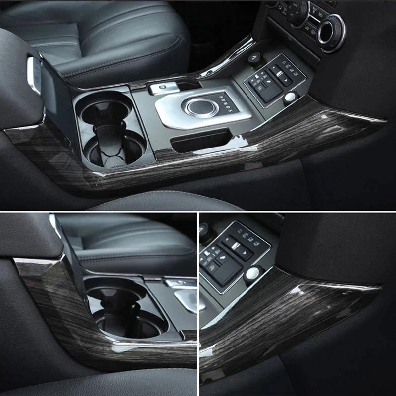 ABS Silver Car Center Console Gear Shift Panel Side Trim Strip Cover For Land Rover Discovery 4 2010-2016 Interior Accessories