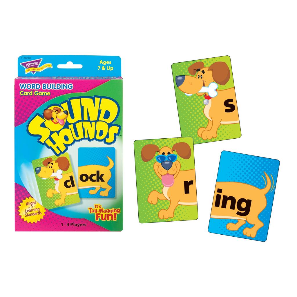 Trend English Vocabulary Card Game Match 2 Cards To Make Words Trend Sound Hounds Learning Game T-76302