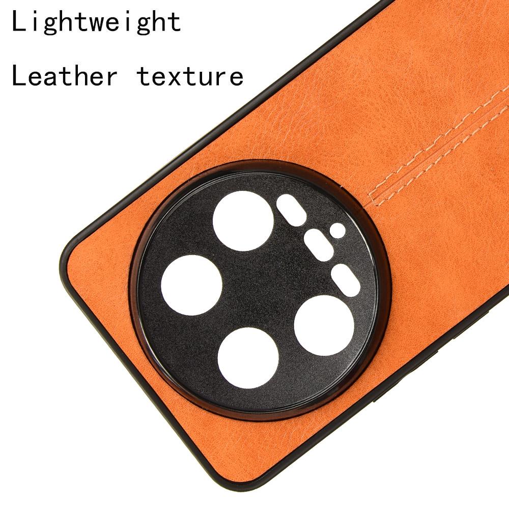 For Xiaomi 14 Ultra Phone Cover Cowhide Texture Stitching Line Shockproof Back Case