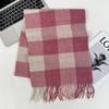 Xiaohongshu Popular Cherry Red New Year'S Red 100% Wool British Versatile Scarf Women'S And Men'S Cashmere Warm Scarf