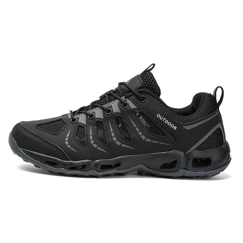 Outdoor shoes amphibious non-slip and wear-resistant breathable dry wading shoes side drainage 39 чёрный