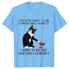 Black Cat I Was Told To Check My Cattitude T Shirt for Men Women Tops Funny T Shirt Short Sleeve Tees Summer Brand Tee Shirt