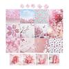 100 Sheets Origami Double-Sided Pattern Paper Art 15 X 15cm Mass Production Multicolor Glitter Colored Japanese Maple Flower Chizuru Chiyogami