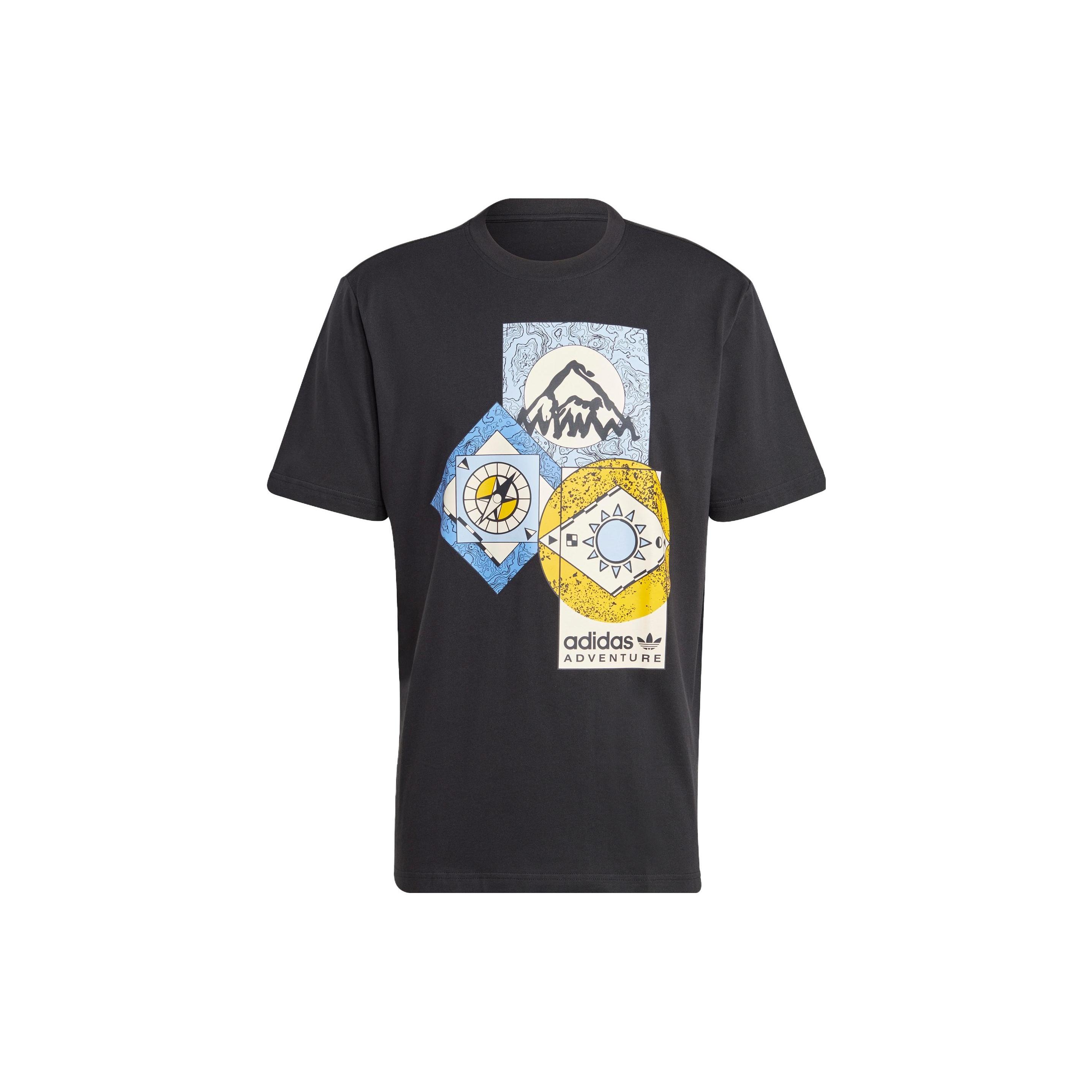 adidas originals Adventure FC Tee Black Men s HR4222 S