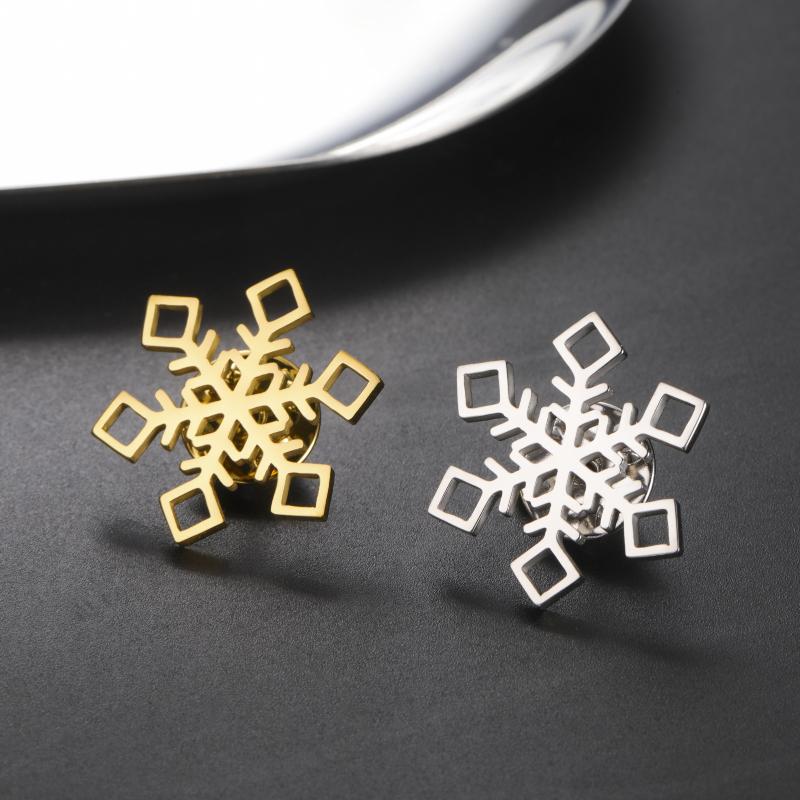 Crown Bee Butterfly Snowflake Lapel Pins Women'S Brooch Gold Color Suit Collar Badges On Backpack Stainless Steel Jewelry