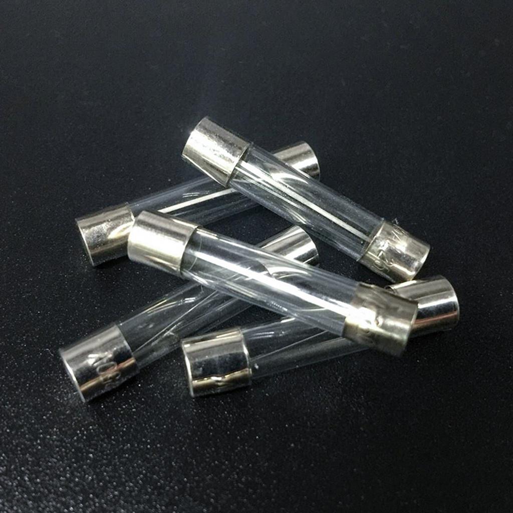 9 Values 72pcs Fast Glass Tube Fuse Assortment Kit 6x30mm 250V 0.5A~30A Fuses Glass Tube Packag In a Clear Plastic Box