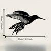 1pc Hummingbird Metal Wall Art, Weather Resistant Garden Statue Mural, Outdoor Fence Decor, Gift for Bird Lovers Valentine Day