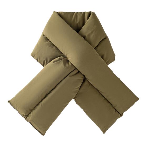 Verdickter Winddichter Warmer Breiter Daunen-Baumwollschal Damen Winter Einfarbig Ultraleichter Thermoschals