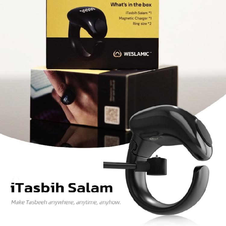 Electronic Tasbih Counter Weslamic Itasbih Zikr Digital Counting Accessory for Prayers, Up to 9999 Counts Waterproof