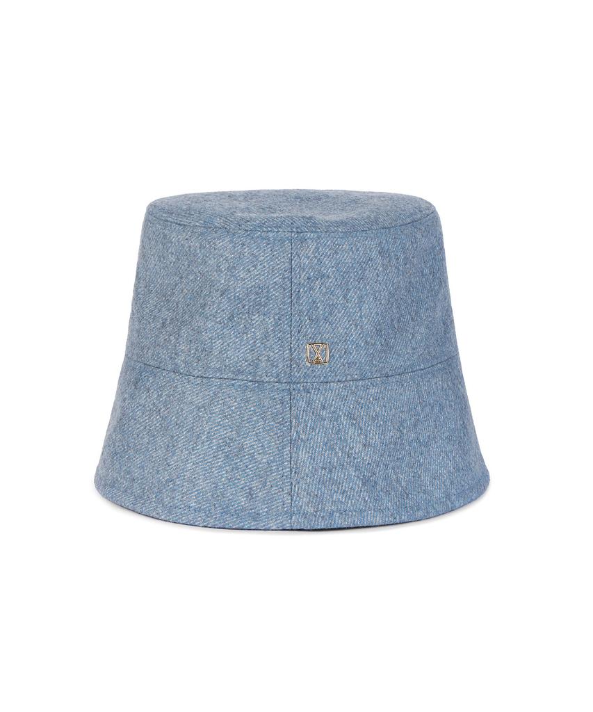 Bajal Va Square Drop Oversized Bucket Hat Ash Blue