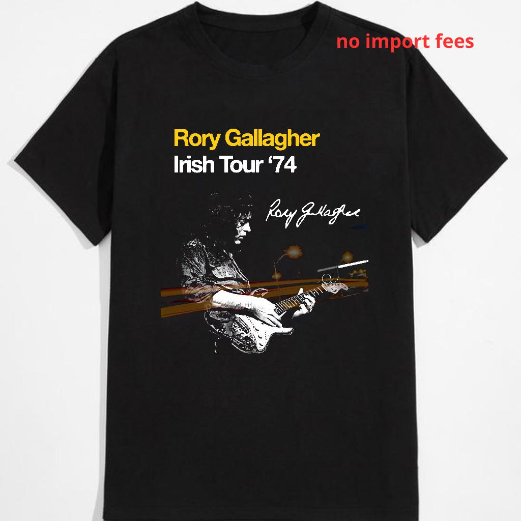 Rory Gallagher Irish Tour 74 Retro Signature T-Shirt, Unisex Sizes S-3XL