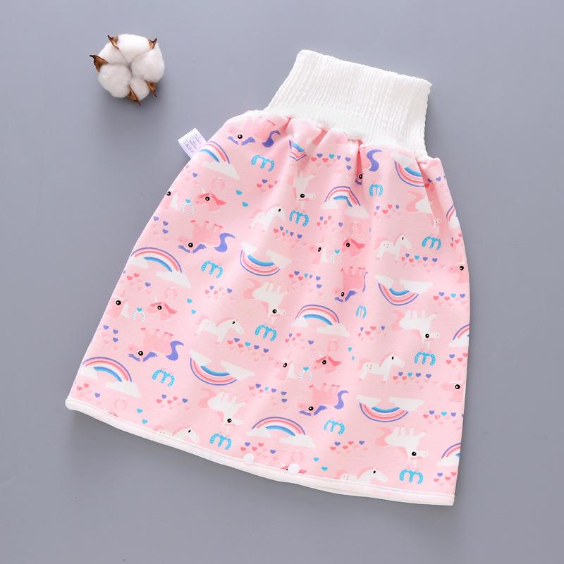 Baby Diaper Skirt Waterproof and Leak-proof Urine Withdrawal Non-wet Training Pants Baby Cotton Washable Diaper Pocket