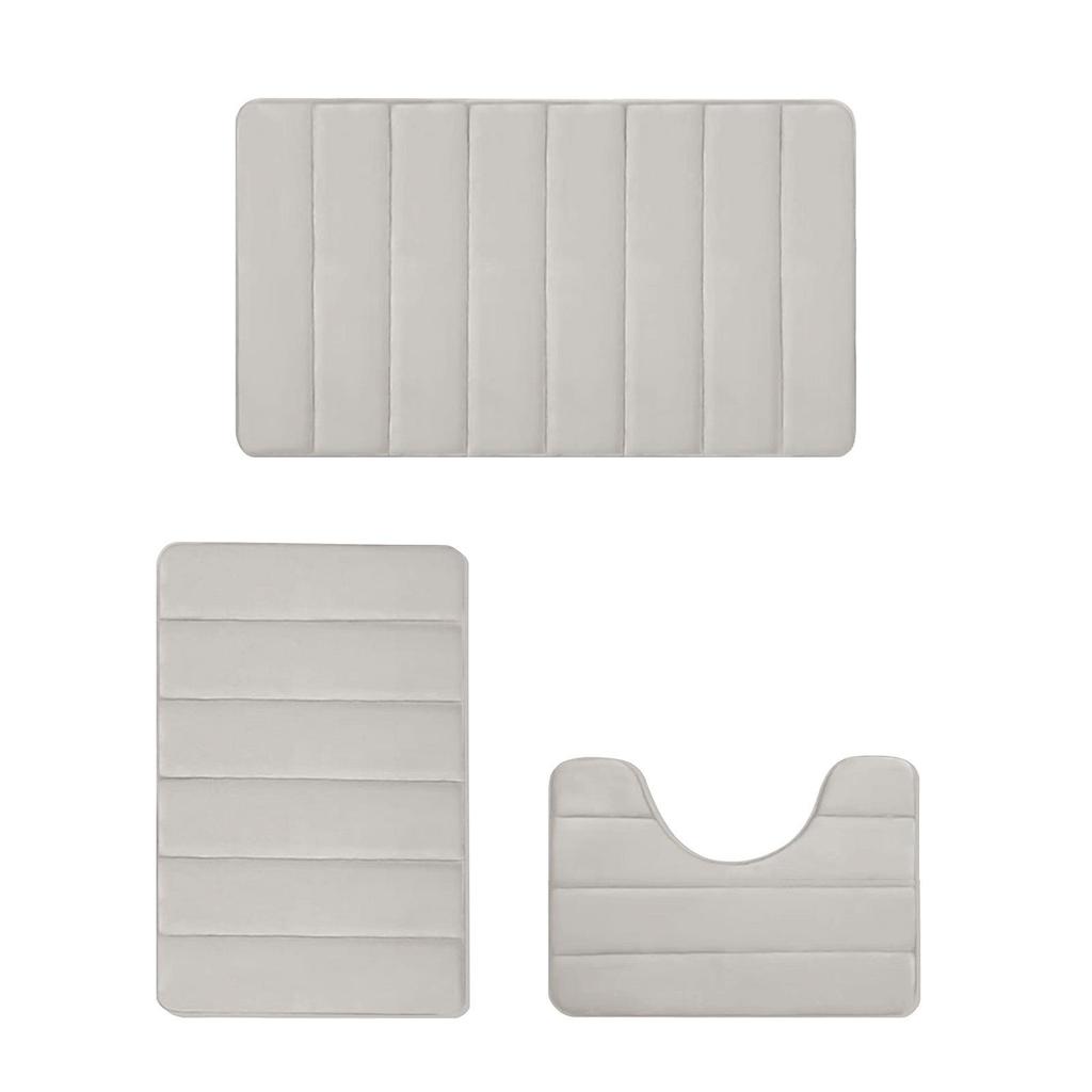 Soft Absorbent Coral Fleece Floor Mat – Solid Color, Wear-Resistant for Home, Bathroom, and Entrance