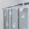 Vintage Classic Greek Bust Print Shower Curtain Decor Home Decoration Waterproof Fabric Light Blue 81 X 72 Inches (205 Cm) 39X