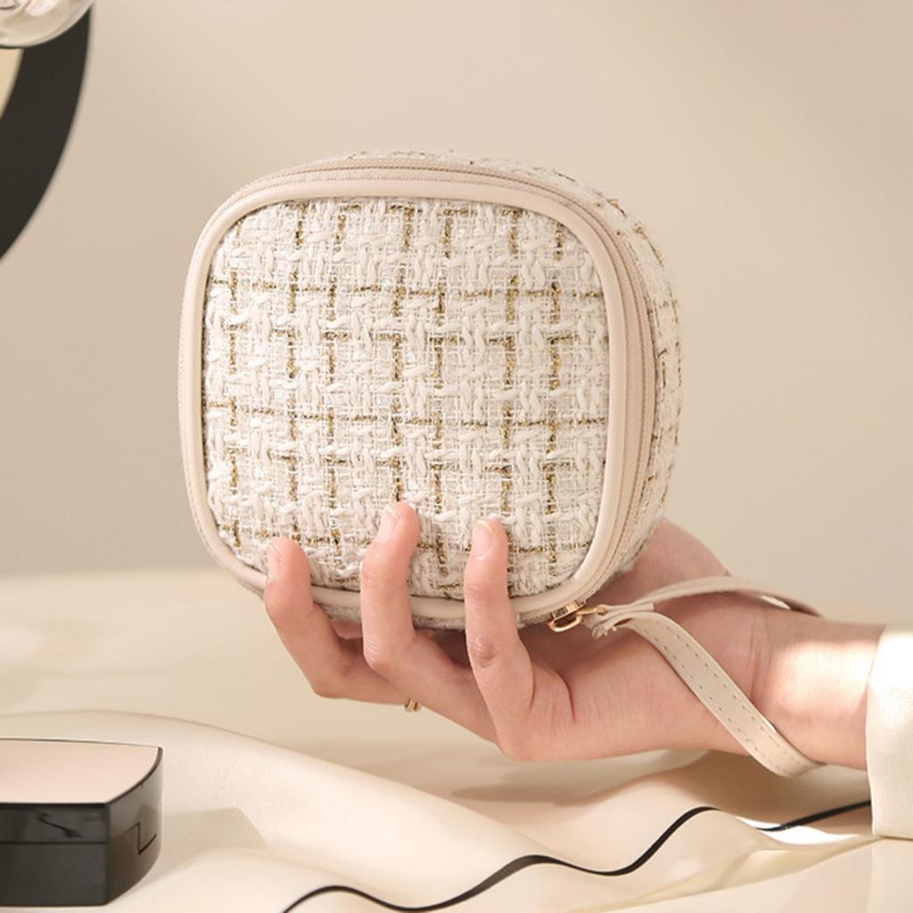 Wunderschöne Make-up-Reise-Organizer-Tasche Praktische Reise-Make-up-Aufbewahrungstasche Kosmetiktasche Perfekt zum Organisieren von Schönheiten