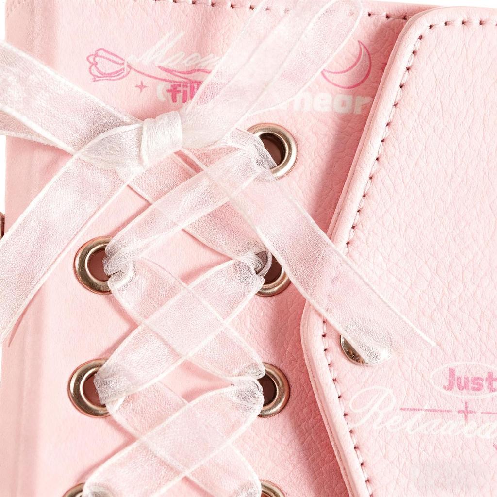 Mini Photo Album Cross Ribbon Photocard Storage Supplies Photo Collecting Book For Travelers Students Parents Photographers