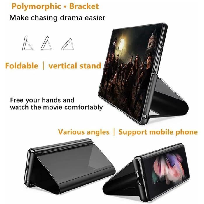 Coque - Samsung - Galaxy Z Fold 4 - Antichoc - Vue Miroir - Support Intégré