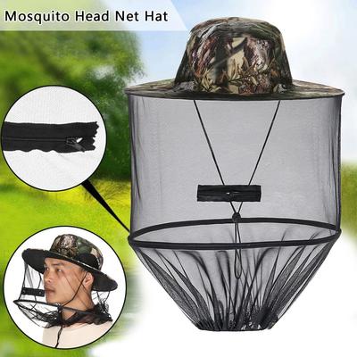 Sommer Mückenhut mit verstecktem Netz Insekt Bienenabweisend Schutzhut Herren Damen Outdoor Sonnenschutz Anglerhut