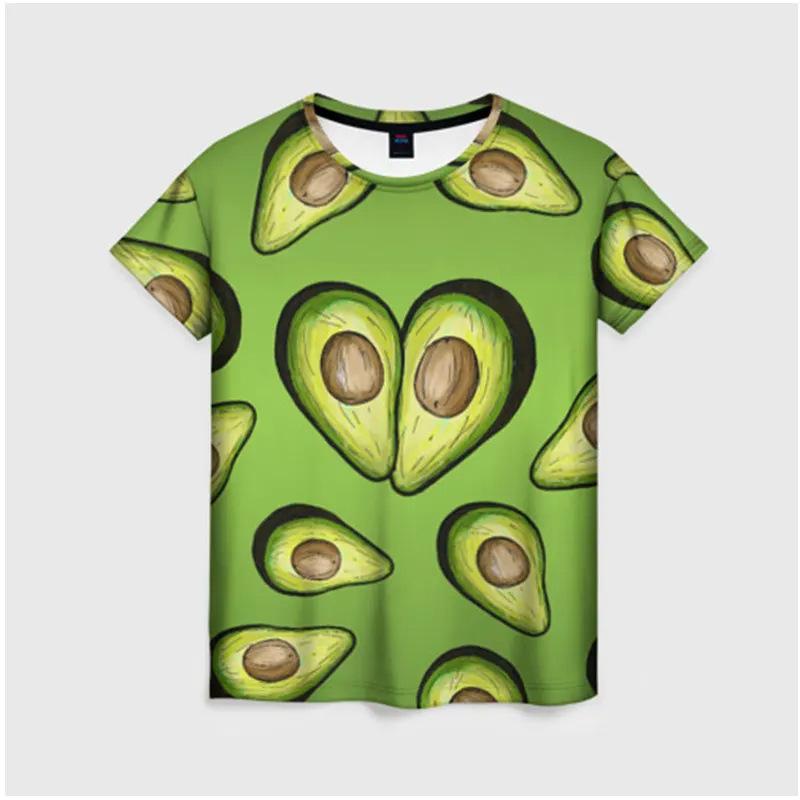 Fashionable Men's Women's Fruit Patterned T-shirts Street Hip-hop 3D Printed T-shirts