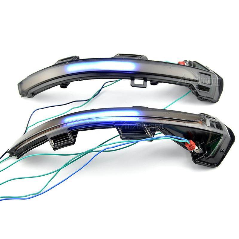 2Pcs Side Mirror Indicator Sequential Blinker For VW Passat B8 Arteon 2015 2016 2017 2018  Dynamic LED Turn Signal Light