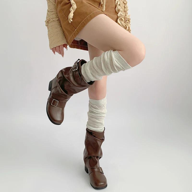 Mode Fußsocken Damen Herbst Beinwärmer Socken Wadensocken