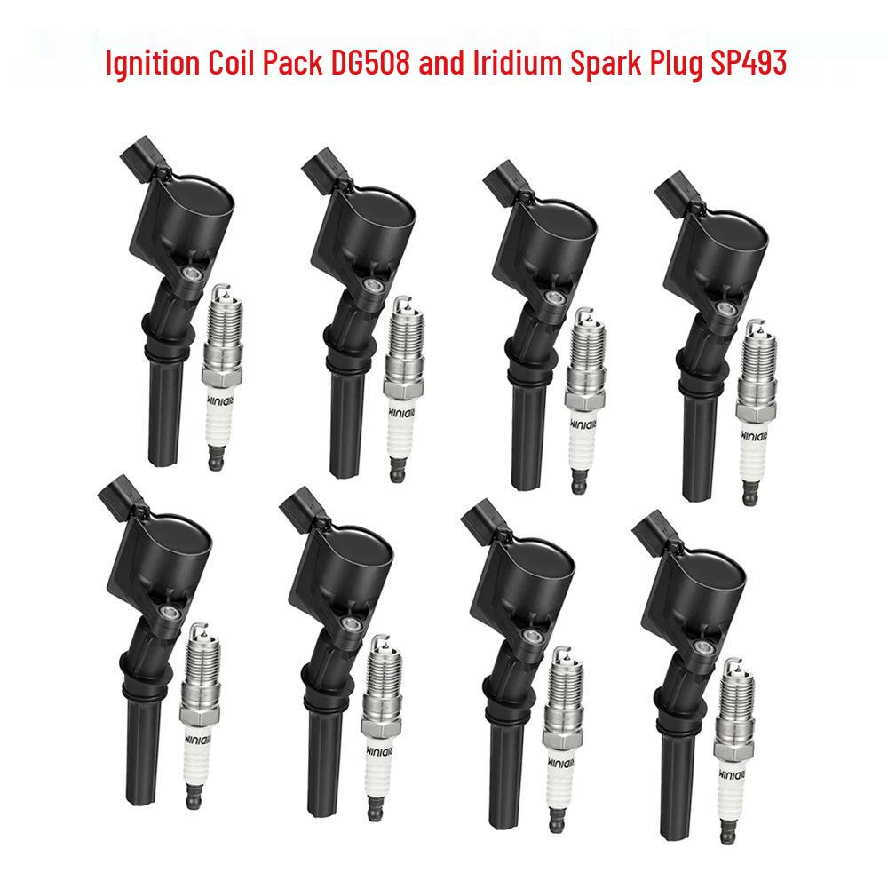 

Ford F150/F250 (1997-2010) Ignition Coil DG508 & Iridium Spark Plugs SP493/SP479 Set Ignition Coil