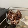 Retro High-Value Personalized Portable Women'S Bag Fashionable Leopard Print Simple Foreign Underarm Crescent Bag