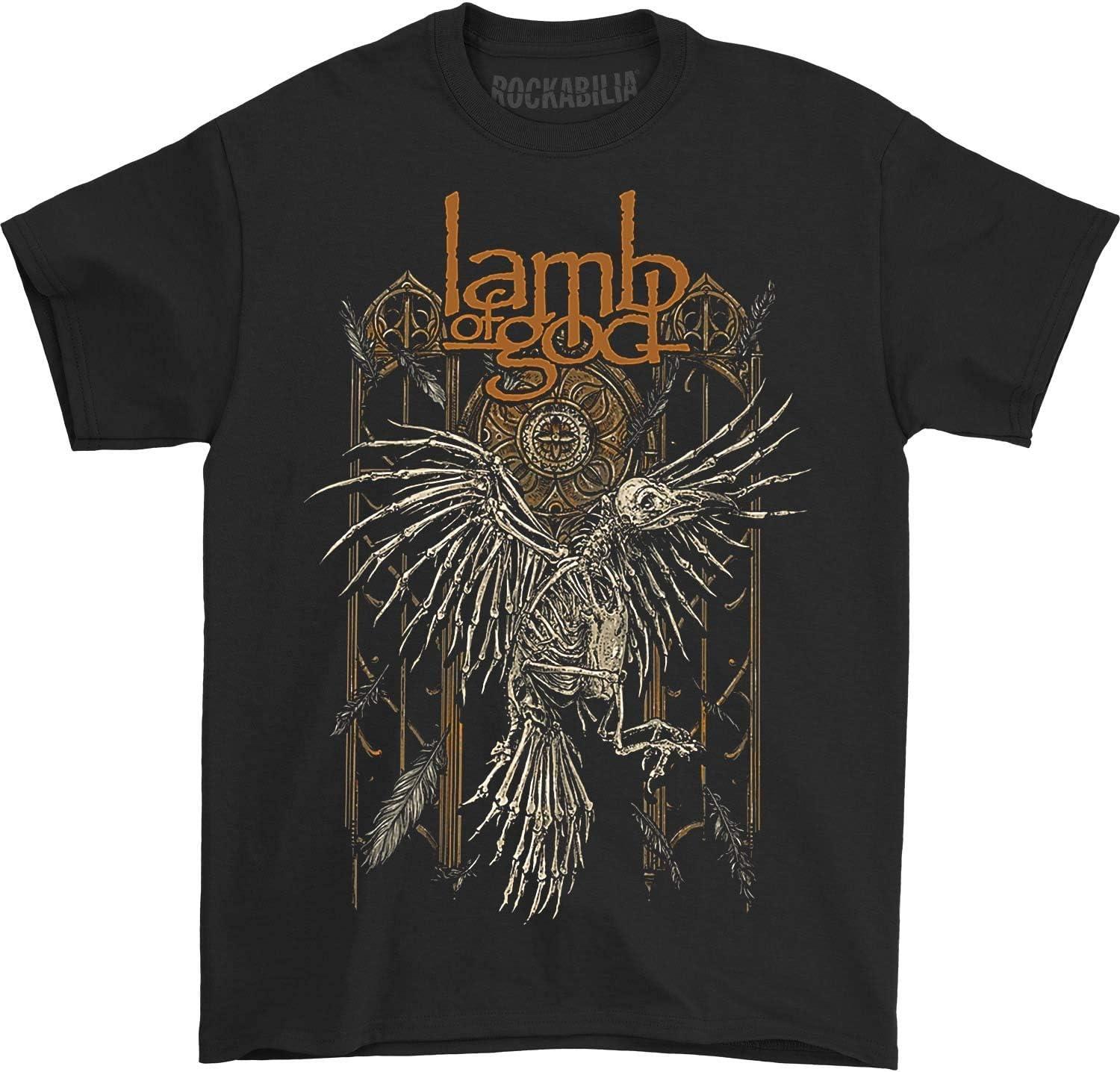 

Lamb of God Men s Crow T-Shirt Black XXXXXL чорний