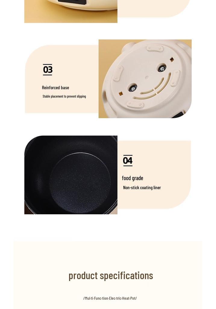 Panela Elétrica Mini Versátil para Dormitórios e Escritórios (2-3 pessoas)