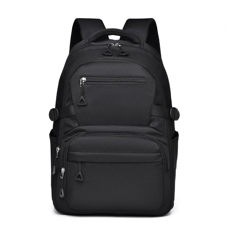 Backpack Large Capacity Simple Student Backpack Junior High School Student Leisure School Bag Double Back