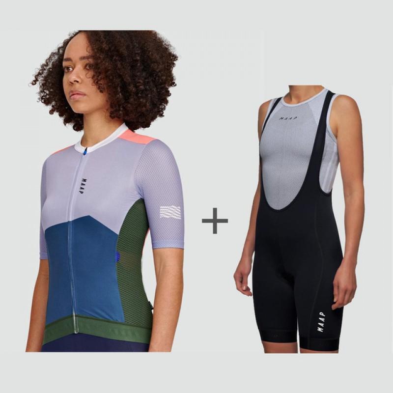 MAAP Short-sleeve Suit Bicycle Mountain Biking Moisture Absorbent Breathable Outdoor Sports Women's Style