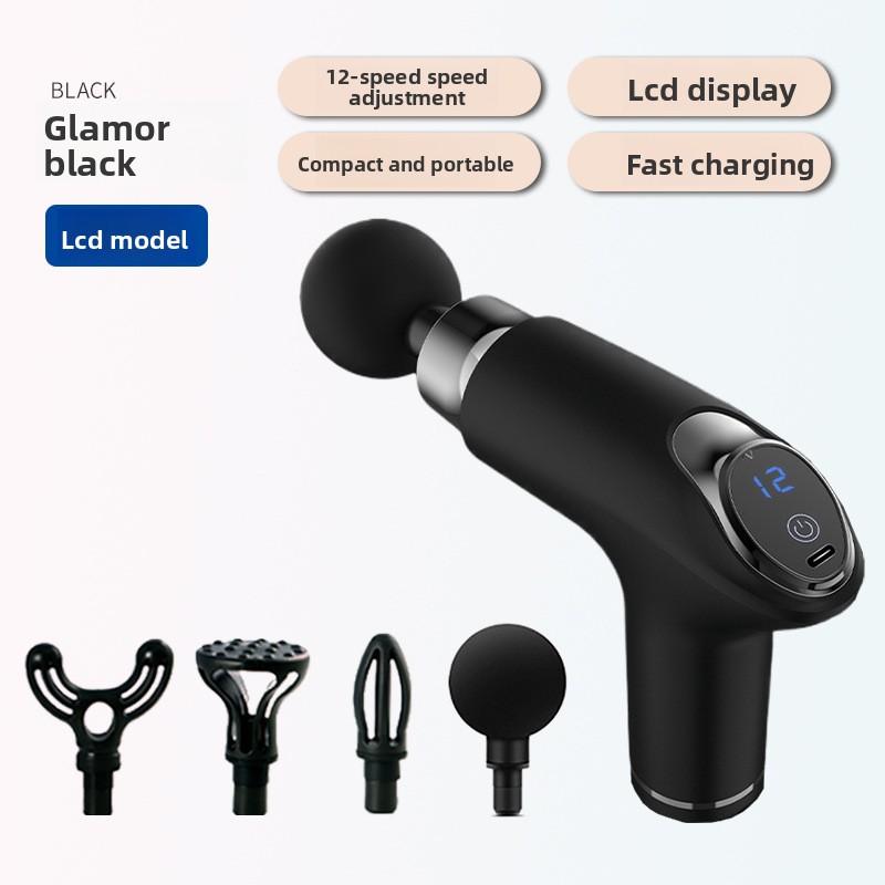Electric Fascia Grab Massage Gun Mini Portable Men's and Women's Fitness Yoga Muscle Relaxation Cervical Massager Fascia Gun