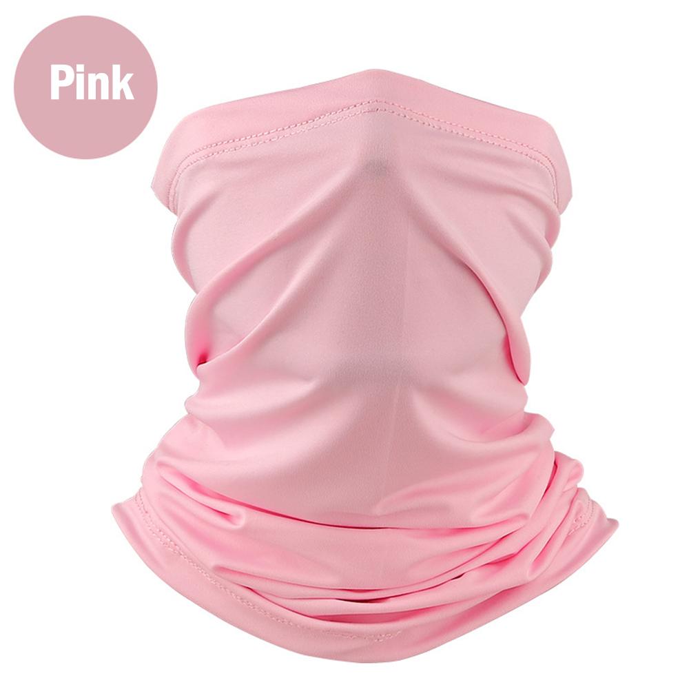 UV Protection Ice Silk Face Cover Neck Tube Outdoor Use Active Bandana Scarf Breathable Hiking Scarf Neck Gaiter Bandana