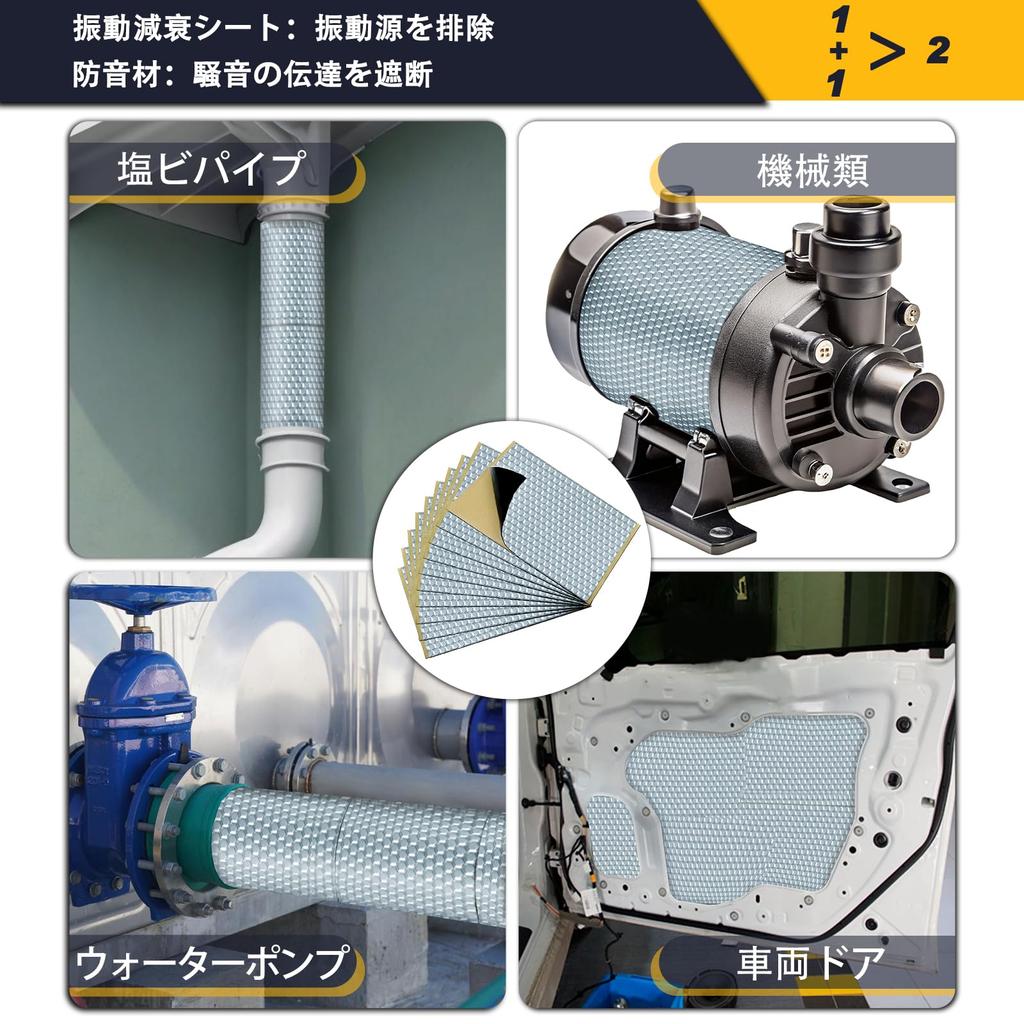 Foi Fonoizolante și de Amortizare a Vibrațiilor TroyStudio, 10 Foi, 400 x 230 x 2mm, Folie de Aluminiu, Material Fonoizolant și de Amortizare a Vibrațiilor pentru